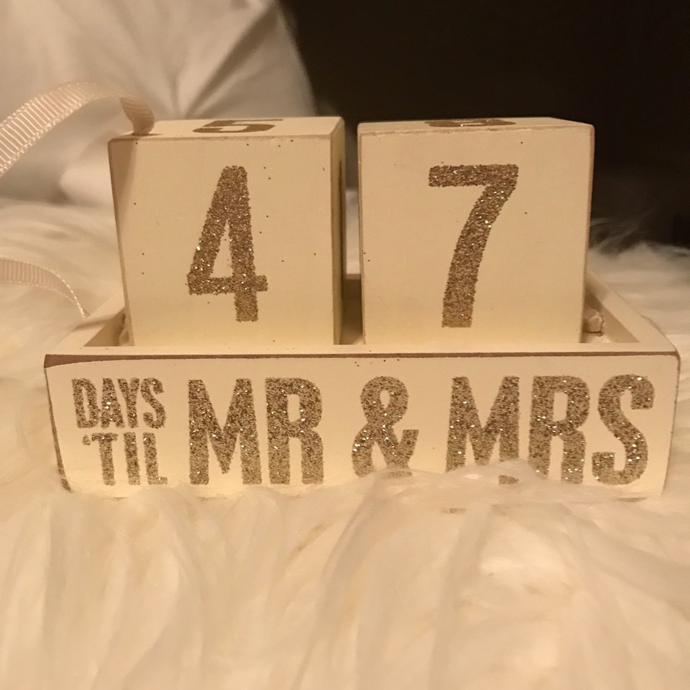 SOLD! Wedding Countdown blocks!